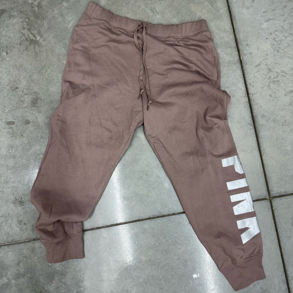 VICTORIA'S SECRET PINK FLEECE RELAXED JOGGER LOUNGE PANT SWEATPANTS XL NWT